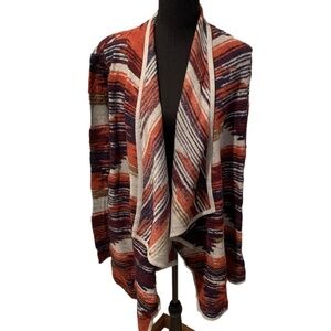Lucky Brand Aztec Drape Cardigan Large NWT